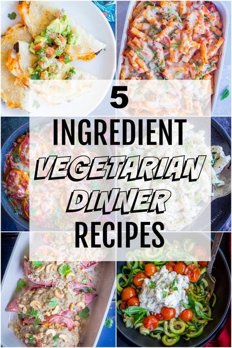 Vegetarische Diners, Panini Recipes Chicken, Quick Vegetarian Dinner, Vegetarian Dinner Recipes, Vegetarian Recipes Dinner Healthy, 5 Ingredient Dinners, Healthy Vegetarian Dinner, Easy Vegetarian Dinner, Ayam Bakar