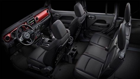 All new 2018 Jeep Wrangler Rubicon interior Four Door Jeep, White Jeep Wrangler, Jeep Wrangler Interior, Auto Jeep, 4 Door Jeep Wrangler, New Jeep Wrangler, Jeep Interiors, Summer Car, Rich Style