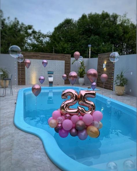 PartyRental & Decor on Instagram: “Nothing happen by chance,deep down things have their secret plans even though we may not understand it💟🧡🌸 ● BE INSPIRED ● #summertime…” 25th Birthday Parties, Birthday Goals, Pool Party Decorations, Love Decor, Pool Birthday, Birthday Balloon Decorations, Pool Birthday Party, Birthday Party Balloon, Michael Phelps