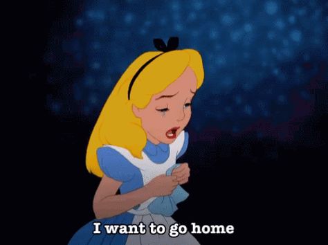 Alice In Wonderland I want to go home but I can’t find my way LOST I Just Wanna Go Home, Crying Gif, New Beginnings, Animated Gif, Cool Gifs, Winnie The Pooh, Alice In Wonderland, Walt Disney, Gif