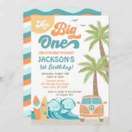 Beach 1st Birthday, 1st Birthday Themes Girl, Beach Birthday Invitations, Surf Birthday Party, Surf Birthday, Surf Party, 1st Birthday Party Decorations, 1st Birthday Themes, Girl Birthday Themes