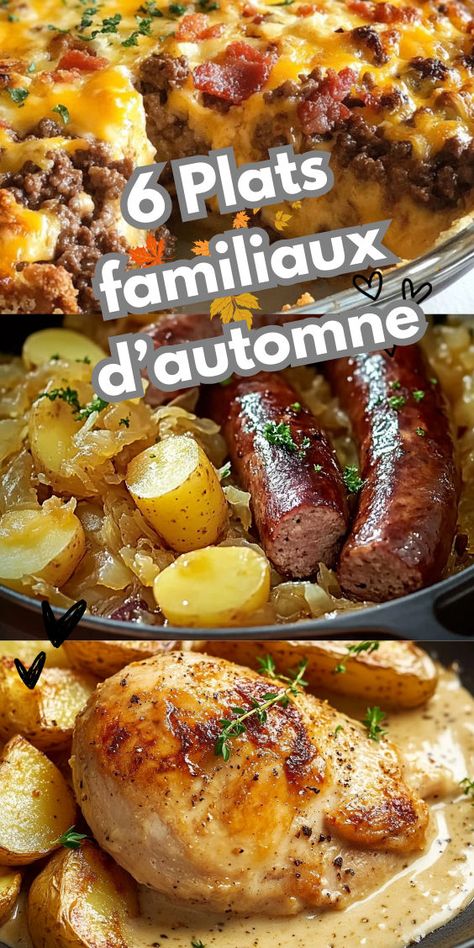 Envie de nouveautés pour vos repas d'automne ? Cette sélection de 6 recettes variées et délicieuses va vous inspirer ! Des plats mijotés traditionnels aux recettes plus originales, il y en a pour tous les goûts. #recetteautomne #repasautomne #recetteautomnale #platscomplets #platsmijotés #automne #cuisine #gourmand Bistro Food, One Pot, Food Truck, Tupperware, Fall Recipes