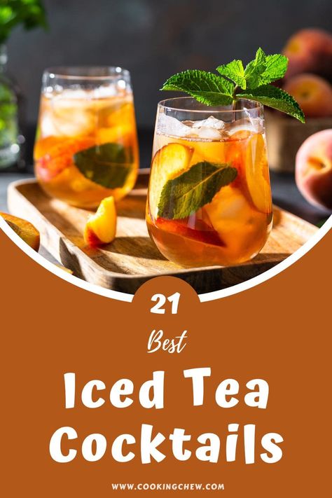 Sweet Tea Cocktail Recipes, Tea Cocktails Alcohol, Ice Tea Cocktails Alcohol, Tea Based Cocktails, Iced Tea Alcohol Drinks, Ice Tea Drinks, Ice Tea Cocktails, Alcoholic Iced Tea, Long Island Ice Tea Alcoholic Drinks