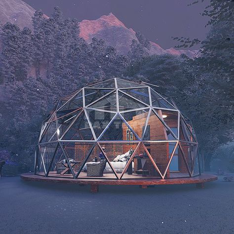 Glass Igloo Hotel, Glass Igloo, Igloo House, Off The Grid Living, Glass Cabin, Geodesic Domes, Bubble House, Property Design, Dome House