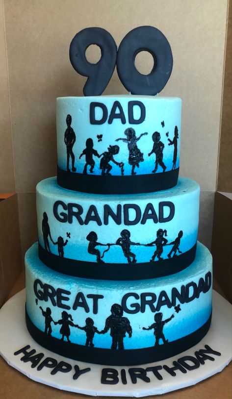 Male 90th Birthday Cake, 88th Birthday Cake Ideas For Grandpa, 90th Birthday Cakes Men, Mens 90th Birthday Cake, 90th Cake Ideas, 90 Birthday Party Ideas Decoration For Men, Birthday Cake For 90 Year Old Man, 80 Year Old Birthday Cake For Men, 90 Birthday Cake Men