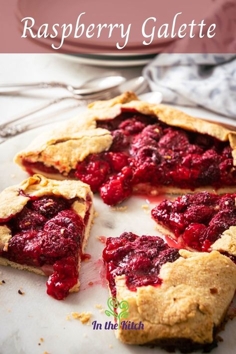 Raspberry Galette, Raspberry Tart Recipe, Raspberry Squares, Buttery Flaky Pie Crust, Raspberry Tart, Galette Recipe, Pastry Recipe, Raspberry Tarts, Raspberry Filling