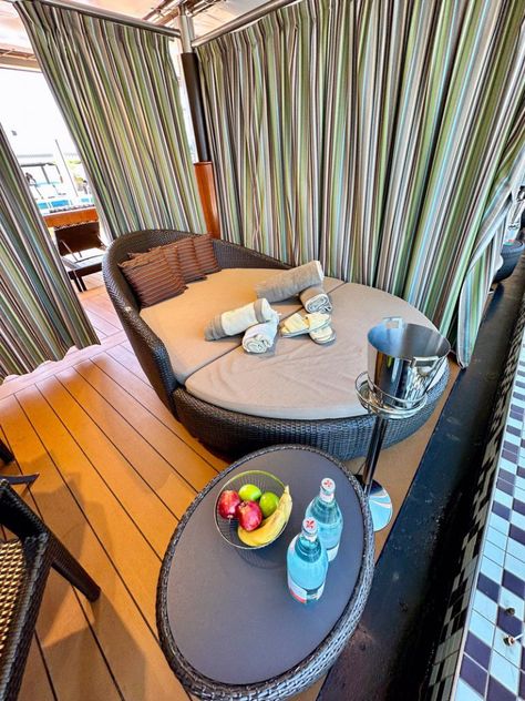 The Cabana aboard the Holland America Eurodam Cruise Line. Eurodam Holland America, Holland America Cruise Tips, Holland America Alaska Cruise, Alaska Travel Cruise, Glacier Bay National Park, Holland America Line, Cruise Planning, Thermal Spa, Holland America