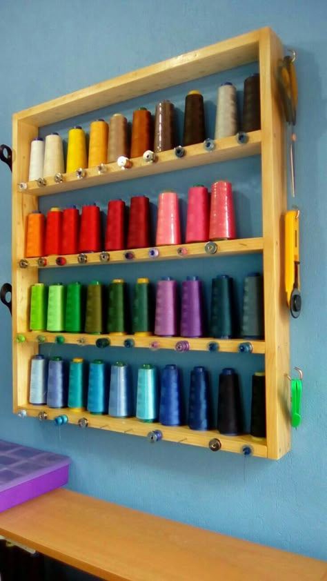 Sewing Room Inspiration, Sewing Room Storage, Sewing Spaces, Sewing Room Design, Thread Storage, Sewing Room Decor, Craft Room Design, Sewing Room Organization, Quilting Room