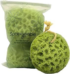 Spongentle Deep Cleansing Body Loofah Sponge, Natural Colors, for Bath and Shower, Multiple Textures for Gentle and Deep Exfoliation, Generous and Rich Lather, (Pack of 3) Body Loofah, Bath Sponges, Body Sponge, Deep Exfoliation, Homemade Scrub, Loofah Sponge, Sea Sponge, Body Cleanse, Bath Brushes