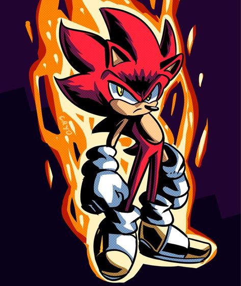 Fire Sonic The Hedgehog, Fire Sonic, Burning Soul, Dark Sonic, Classic Sonic, Sonic Characters, Sonic Fan Characters, Sonic Franchise, Hedgehog Art