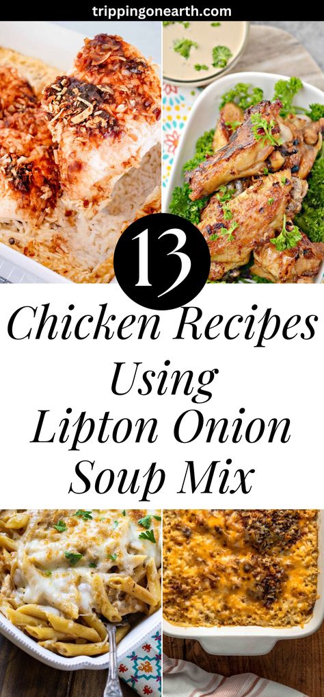 13 Lipton Onion Soup Chicken Recipes (Savory + Delightful) Lipton Onion Mix Recipes, Knorr Soup Mix Recipes, Onion Soup Mix Recipes Chicken, French Onion Mix Recipes, Chicken And Onion Soup Mix Recipes, Chicken Breast Onion Soup Mix Recipe, Lipton Onion Mushroom Soup Mix Recipes, Crockpot Chicken Onion Soup Mix Recipe, Chicken Lipton Onion Soup Recipe