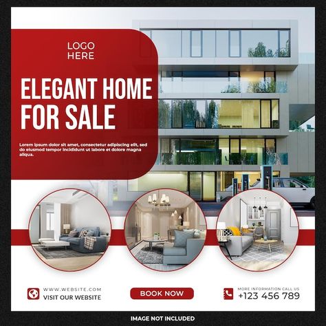 Free PSD real estate house instagram pos... | Free Psd #Freepik #freepsd #open-house #real-estate-banner #property-banner #real-estate-property Sale Advertisement, Real Estate Banner, Open House Real Estate, Property Sale, Brochure Design Layout, Estate House, Pricing Table, Elegant Home, Real Estate Flyers