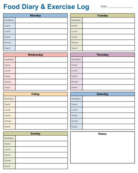 Diet Journal Template - 10 Free PDF Printables | Printablee planneressentialsbundle #freeplannerprintables Workout Tracker Printable Free, Food Tracker Printable, 2024 Diet, Workout Log Printable, Tracker Printable Free, Workout Tracker Printable, Workout Logs, Bullet Journal Template, Food Journal Template