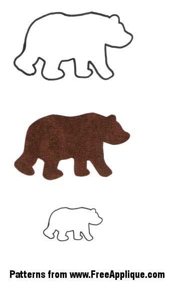 Free Applique Quilt Patterns | Animal Patterns for Applique, Quilting, Crafts or Clipart Bear Cutout Template, Bear Patterns Free Printables, Printable Bear Template, Bear Quilt Pattern Free, Teddy Bear Applique Pattern Free, Quilt Applique Patterns Free Printable, Bear Applique Pattern Free, Applique Patterns Printable, Bear Template Free Printable