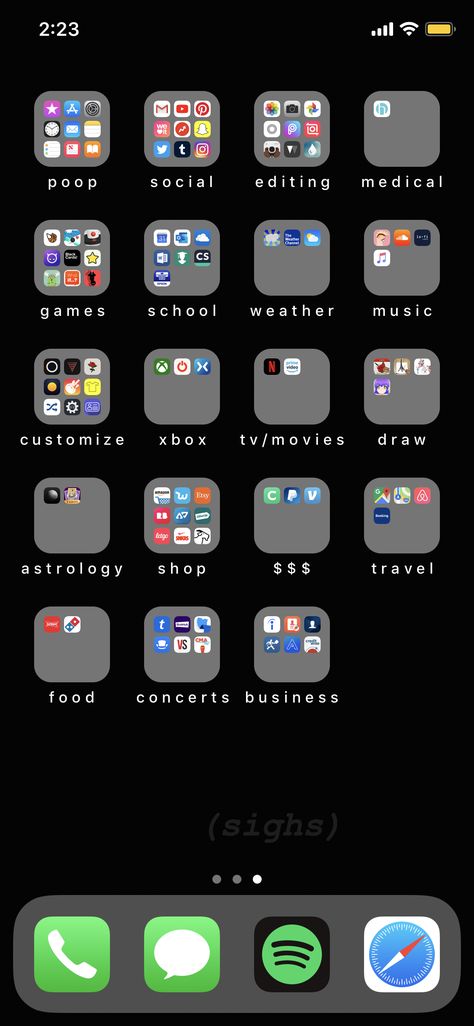 My iPhone home screen layout. 😌 Cute Home Screen Layout Iphone, Organised Iphone Home Screen, Organise Iphone Home Screen, How To Organise Iphone Home Screen, Iphone Home Screen Layout Organized, Home Screen Layout Iphone Normal Apps, Iphone Screen Layout, How To Organise Your Phone Home Screen, Organised Phone Screen