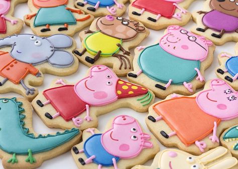 Peppa & George Pig Birthday Party via Kara's Party Ideas | KarasPartyIdeas.com #peppapigparty (16) George Pig Birthday Party, George Pig Party, Bolo Da Peppa Pig, George Pig Birthday, Peppa Pig Birthday Party Decorations, Peppa Pig Birthday Cake, Pig Birthday Cakes, Peppa Pig George, Pig Cookies