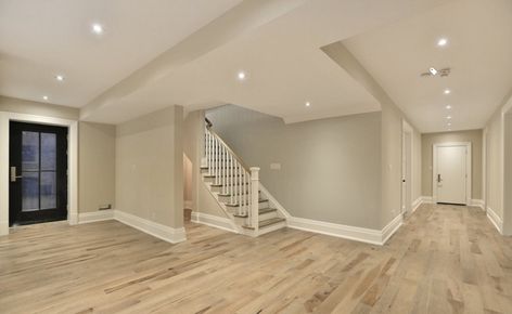 Finishing A Basement, Transitional Basement, Basement Painting, Basement Inspiration, Basement Living Rooms, Small Basements, Basement Makeover, Shop House Plans, Basement Flooring