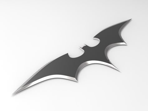 Batarang by Dmitriy Design Batarang Design, Batman Gadgets, Batman Batarang, Real Batman, Bat Logo, Batman Suit, Amazing Pumpkin Carving, Batman Toys, Batman Villains