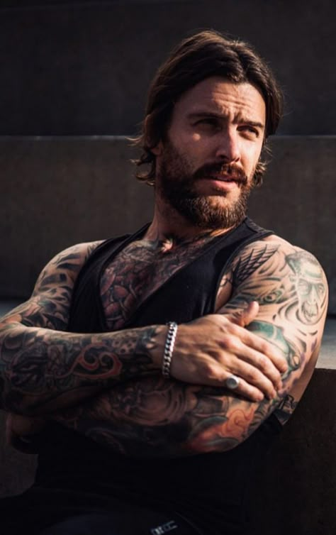 Pen Pal Jt Geissinger, Jt Geissinger, Levi Stocke, Tatted Guys, Xavier Serrano, Biker Tattoos, Morally Grey, Male Faceclaims, Dapper Dudes