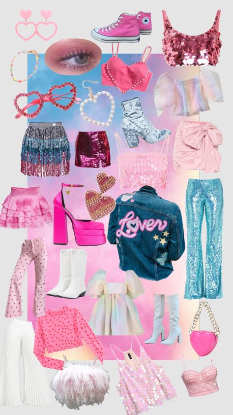 Lover Taylor Swift Inspo Outfits, Lover Era Halloween Costume, Cute Taylor Swift Outfits Lover, Taylor Swift Concert Outfit Albums, Lover Themed Outfit Taylor Swift, Lover Fits Taylor Swift, Taylor Swift Inspired Clothes, Lovers Taylor Swift Outfit, Lover Taylor Swift Eras Tour Outfit