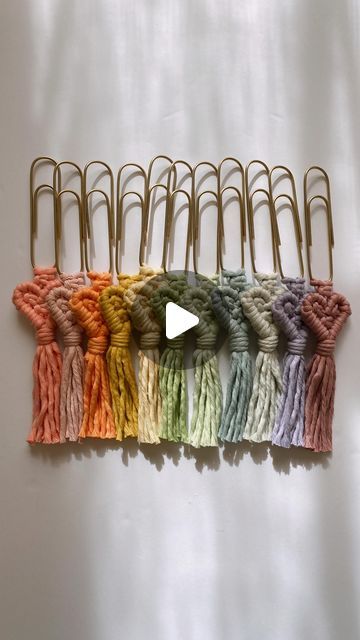 Megan Raleigh on Instagram: "Macrame Heart Bookmark 💛  ✨Etsy Finds  #macrametutorial #macrametutorials #howto #macrame #megsmodernmacrame #shopmegsmodernmacrame #macrameshop #handmadecommunity #macramemakers #macramegift #macramebraid #braids #braidtutorial #howtomacrame #gatheringknot #beginnerknot #beginnermacrame #beginnerartist #macramemovement #fiberart #ornamentdiy #macrameornament #macramekeychain #macramecharm #fiberart #macramechristmas #relaxingtutorial #shophandmade #macramediy #macrameinstructions #macramestepbystep" Macrame Heart Bookmark, Macrame Bookmarks, Macrame Bookmark, Macrame Gifts, Macrame Heart, Heart Bookmark, Braid Tutorial, Macrame Tutorial, Macrame Diy