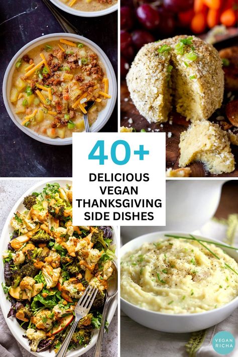 Dairy Free Thanksgiving Side Dishes, Vegan Thanksgiving Sides, Vegan Thanksgiving Side Dishes, Thanksgiving Recipes Side Dishes Easy, Vegan Scalloped Potatoes, Vegan Mushroom Gravy, Vegan Potato Soup, Vegan Pumpkin Soup, Vegan Mashed Potatoes