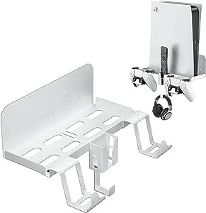 play station 5, wall mount, organizing, Ps5 Wall Mount, Controller Holder, Ps5 Console, Ventilation Design, Metal Wall Shelves, Game Storage, Video Games Playstation, Wall Mount Bracket, Wall Bracket