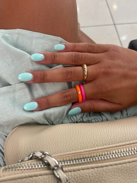 Teen Nails, Beachy Nails, Cute Simple Nails, Broken Nails, Simple Gel Nails, Summery Nails, Basic Nails, Dipped Nails, Funky Nails