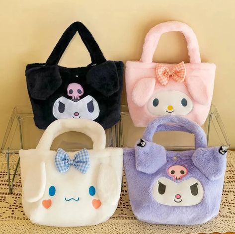 Visit our Etsy Store Black Cinnamoroll, Christmas Gift Ideas Sister, Cinnamoroll Bag, Kuromi Black, Kuromi Purple, Sanrio Bags, Cute Cinnamoroll, Sanrio Bag, Sanrio Plush