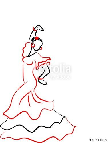 Vector: sevillanas Dancer Tattoo, Dancing Drawing, Easy Mosaic, Dancer Drawing, Dibujo Simple, Spanish Dancer, Dancing Drawings, Dancers Art, Dance Paintings