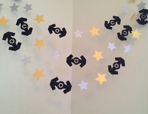 STAR WARS Inspired Birthday Party Decorations by ClassicBanners Star Wars Baby Shower Decorations, Vader Tie Fighter, Star Wars Zimmer, Darth Vader Party, Decoracion Star Wars, Darth Vader Tie Fighter, Star Wars Baby Shower, Star Wars Theme Party, Diy Star