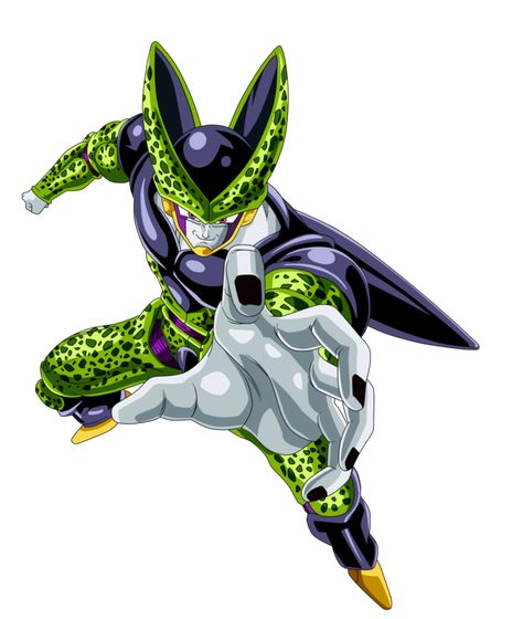 Cell GT Colored by sebadbz Cell Dragon Ball, Cell Dbz, Majin Boo, Perfect Cell, Alien Drawings, Anime Dragon Ball Goku, Z Arts, Dragon Balls, Dragon Ball Wallpapers