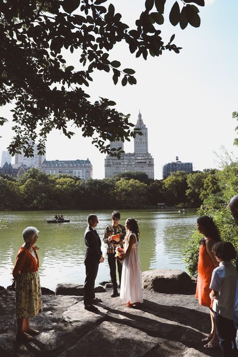 Erika & Martin Central Park micro-wedding Micro Wedding Nyc, Central Park Wedding, Bethesda Fountain, Bride Groom Poses, Central Park Weddings, Wedding Nyc, Nyc Elopement, Groom Poses, Park Weddings