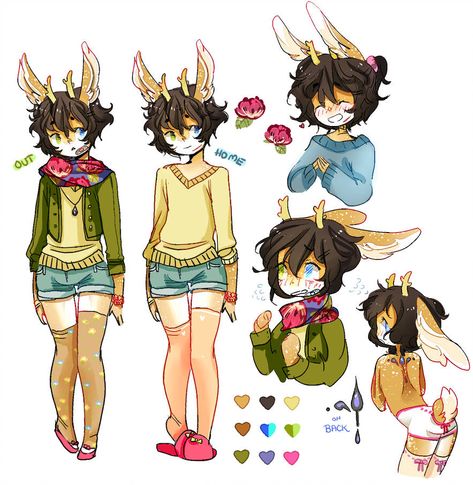 Design for sale: Jackalope Fawn (CLOSED) by Costly Jackalope Oc, Jackalope Character, Silly Creature, Ready For The Next Chapter, Weird Characters, Coral Mermaid, Me Design, Human Art, Cute Characters