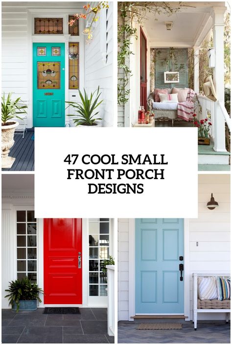 cool front porches Narrow Front Porch, Narrow Front Porch Ideas, Long Front Porch, Small Front Porches Designs, Bedroom Videos, Small Front Porch Decor, Front Porch Design Ideas, Front Porch Deck, Front Porch Addition