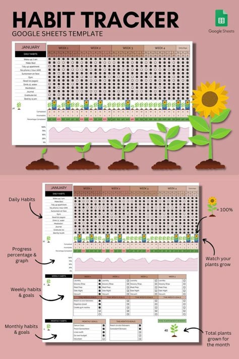 Free Digital Planner Templates Good Notes Daily Planner, Study Planner Free, Hours Tracker, Home Organization Binders, Free Digital Planner, Time Tracker, Study Board, Grow Plants, Bullet Journal Mood