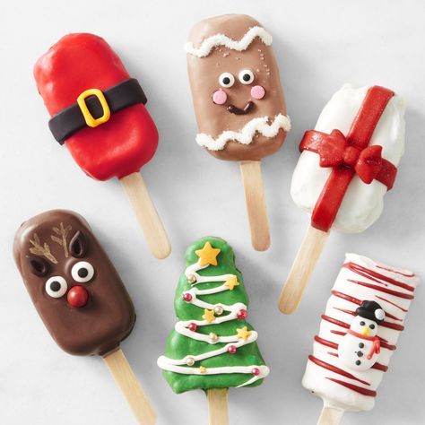 Christmas Cakesicle, Christmas Cakesicles Ideas, Christmas Cakecicles, Cakesicles Christmas, Christmas Cakesicles, Christmas Cakepops, Cakesicles Ideas, Reindeer Cakes, Mini Meringues