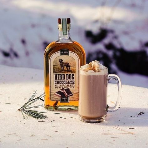 Whiskey Hot Chocolate Recipes | Bird Dog Whiskey Whiskey Hot Chocolate, Salted Caramel Whiskey, Bird Dog Whiskey, Spiked Hot Chocolate Recipe, Bourbon Hot Chocolate, Dog Peanut Butter, Flavored Whiskey, Spiked Hot Cocoa, Spiked Hot Chocolate