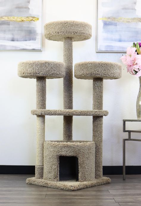 PRICES MAY VARY. Features a thick wood base for extra stability Quality household grade carpet for comfort and long-lasting use Tightly wrapped, premium quality, natural sisal rope Simple Assembly with no tools required Carpet Colors and textures may vary Cat Tower Plans, Outdoor Cat Tree, Diy Cat Tower, Cat Room Decor, Cat Condos, Large Cat Tree, Diy Cat Tree, Cat Trees, Sisal Rope