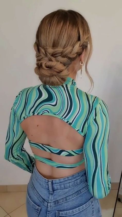 Long Hairstyle Ideas, Hairstyle Idea, Hair Upstyles, Easy Hair Updos, Long Hairstyle, Easy Hairstyle, Short Wedding Hair, Hair Up Styles, Bun Hairstyles For Long Hair