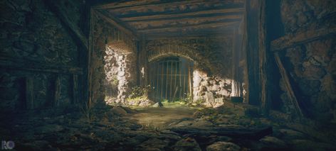 ArtStation - Unreal 5 Study #1 : Flooded Basement, Rogelio Olguin Elden Ring Environment, Fantasy Basement, Flooded Basement, Episode Interactive Backgrounds, 3d Props, Fun Test, 3d Landscape, Elden Ring, 3d Assets