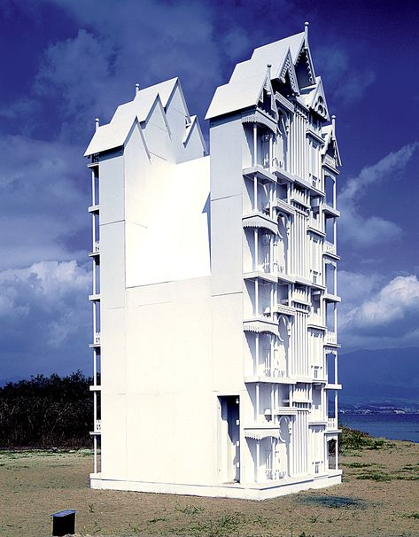 1980s — Alice Aycock Alice Aycock, The Stoics, Leaning Tower Of Pisa, White Painting, Cool Artwork, Installation Art, Artist Inspiration, Painting On Wood, The House