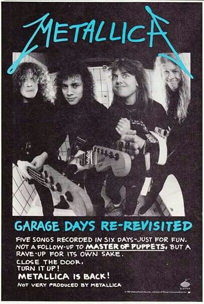 Garage days rerevisited 87 Metallica Concert, Learn Guitar Chords, Playing The Guitar, Master Of Puppets, Guitar Playing, Metal Albums, Heavy Metal Music, Tour Posters, Rock Posters