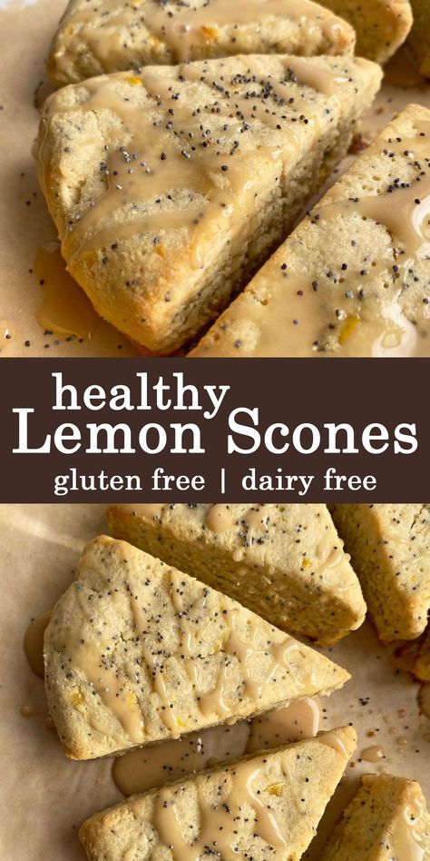 Gluten Free Dairy Free Pastries, Almond Flour Scones, Paleo Scones, Dairy Free Scones, Healthy Paleo Desserts, Lemon Scones Recipe, Gluten Free Scones, Lemon Scones, Dairy Free Cookies