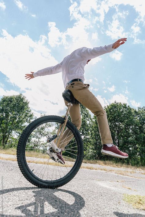 Unicycle by Raymond Forbes LLC  - Unicycle - Photos of Mood Photography Aesthetic Images #mood #place #moody #moodphotographyaesthetic #moodphotographystyling #moodphotographyideas #moodphotographyinspiration #landscapephotography #portraitphotography #stocksy #stocksyunited Creative Photography Inspiration, Unicycle, Photography Aesthetic, Learning Photography, Aesthetic Images, Model Release, Us Images, Art Reference Poses, Aesthetic Photography