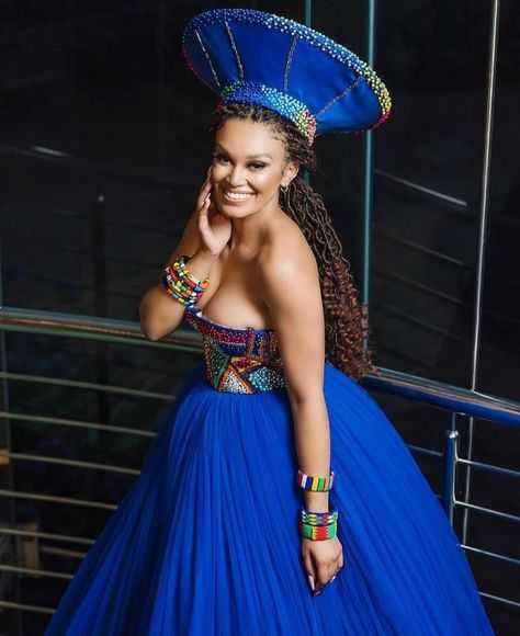 LATEST SHWESHWE AFRICAN TRADITIONAL DRESSES FOR 2022 South African Traditional Dresses Zulu, African Traditional Dresses Zulu, Traditional Dresses South Africa, Tswana Traditional Wedding, Zulu Traditional Wedding Dresses, Pearl Thusi, Dresses For 2022, Zulu Traditional Wedding, Zulu Traditional Attire