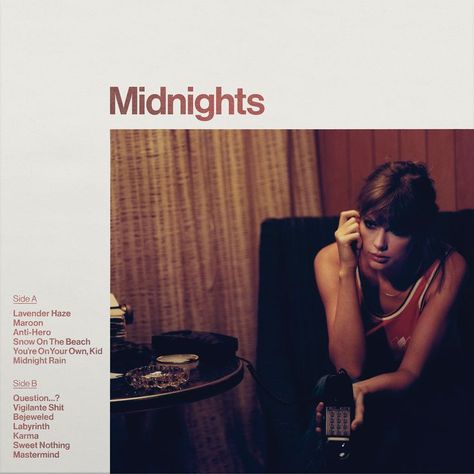 taylor swift - midnights (blood moon edition) album back cover. Album Back Cover, 13 Taylor Swift, Midnights Album, Taylor Swift Debut, Midnights Era, Cd Collection, Folklore Evermore, My Music Taste, Taylor Swift Album