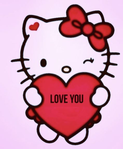 I Love You Hello Kitty, Kitty Aesthetic, Hello Kitty Aesthetic, Heart Eyes, A Heart, Just In Case, I Love You, Iphone Wallpaper, Hello Kitty