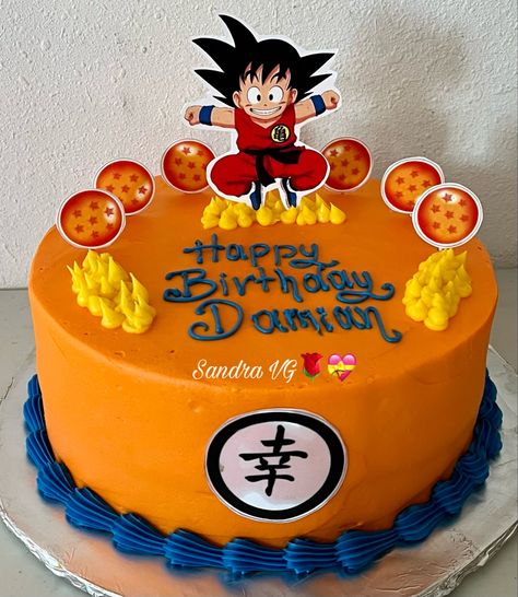 Dragonball Z Cake, Goku Birthday, Mario Birthday Cake, Simple Birthday Party, Happy Birthday Decor, Ball Birthday Parties, Funny Birthday Cakes, Dragon Birthday, Ball Birthday