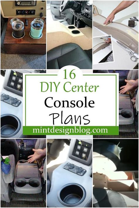 Diy Center Console, Diy Car Projects, Custom Center Console, Car Interior Upholstery, Diy Console, Tacoma Truck, Custom Consoles, Car Console, Custom Car Interior